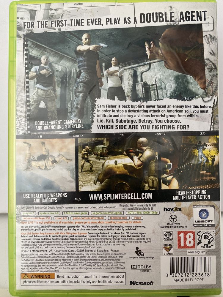Splinter Cell Xbox 360 Gwarancja