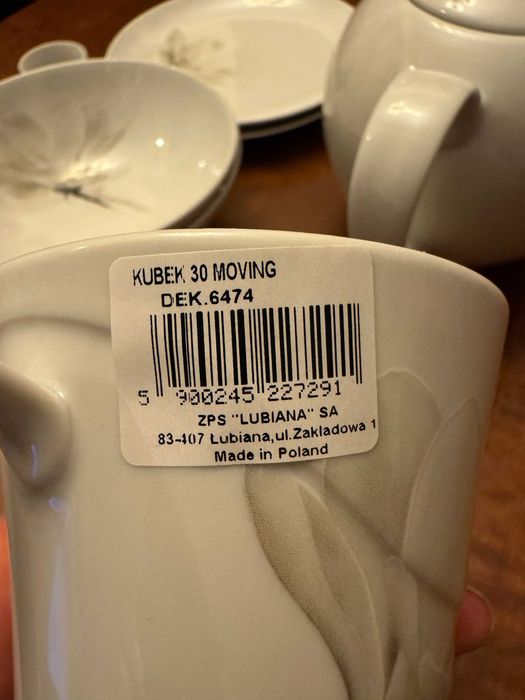 Porcelana LUBIANA zestaw herbaciano-kawowy 11 elementów