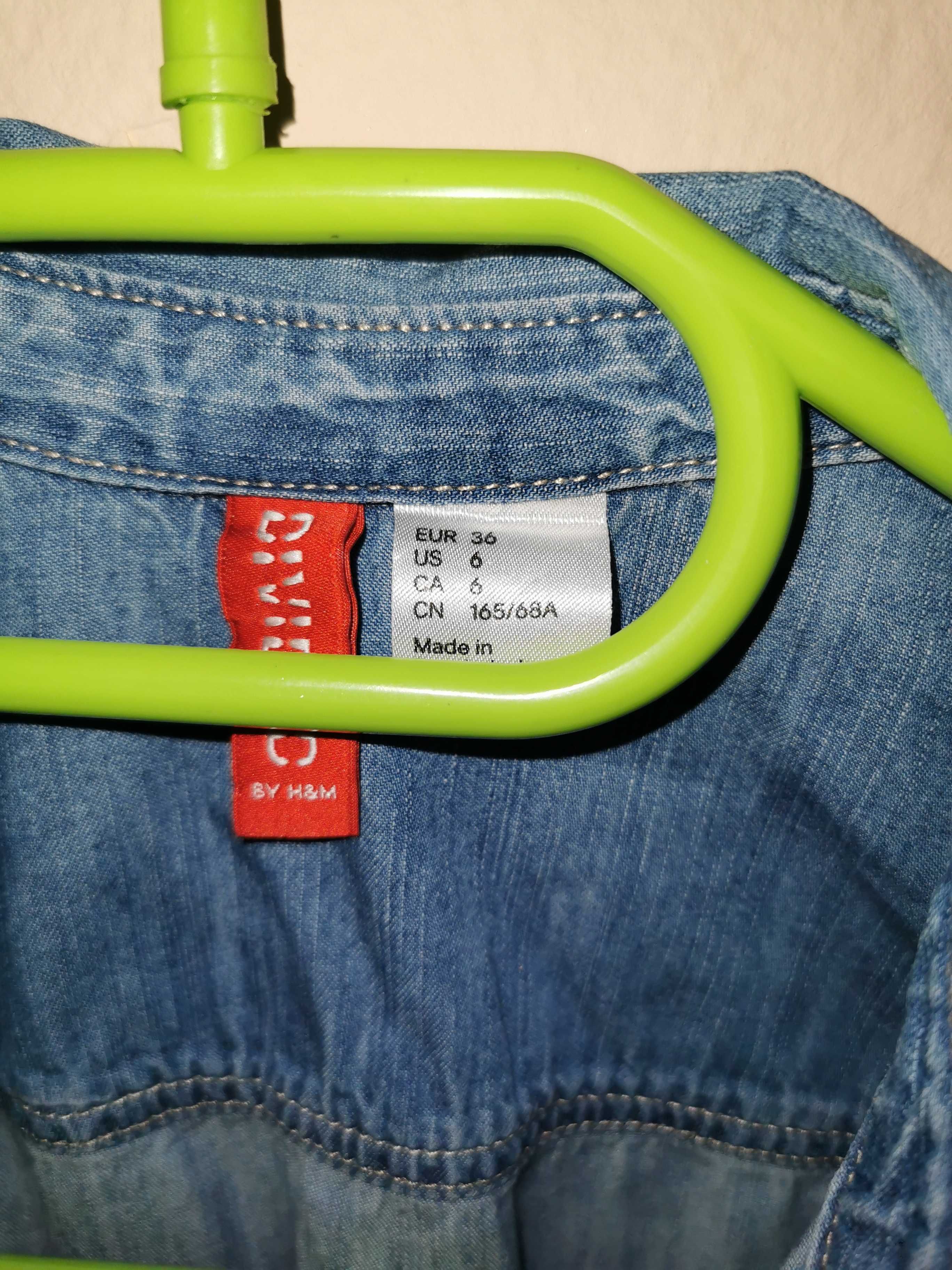 Koszula jeansowa H&M zapinana na guziki