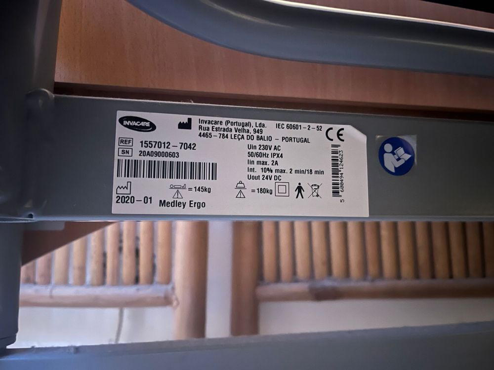Cama Articulada Elétrica Invacare Medley Ergo 2020
