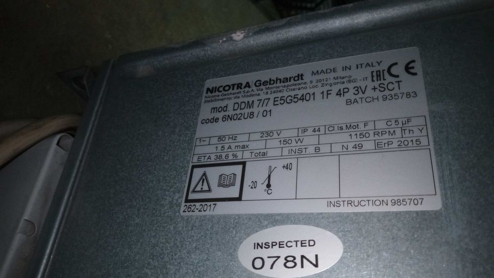 Wyciąg przemysłowy, wentylator promieniowy, do warsztatu czy lakierni