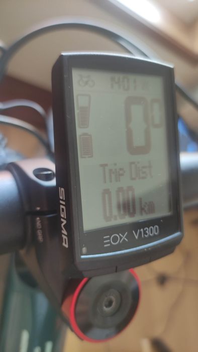 Ciclocomputador sigma eox 1300 bicicleta e-bike orbea rise