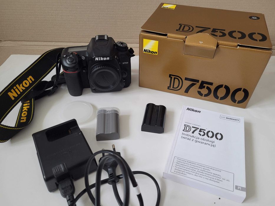 Aparat Nikon D7500 - stan bardzo dobry, SZYBKA SPRZEDAŻ, do negocjacji
