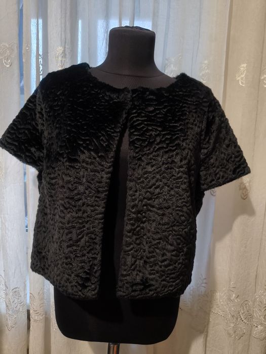 болеро чорне хутряне шикарне ідеальне