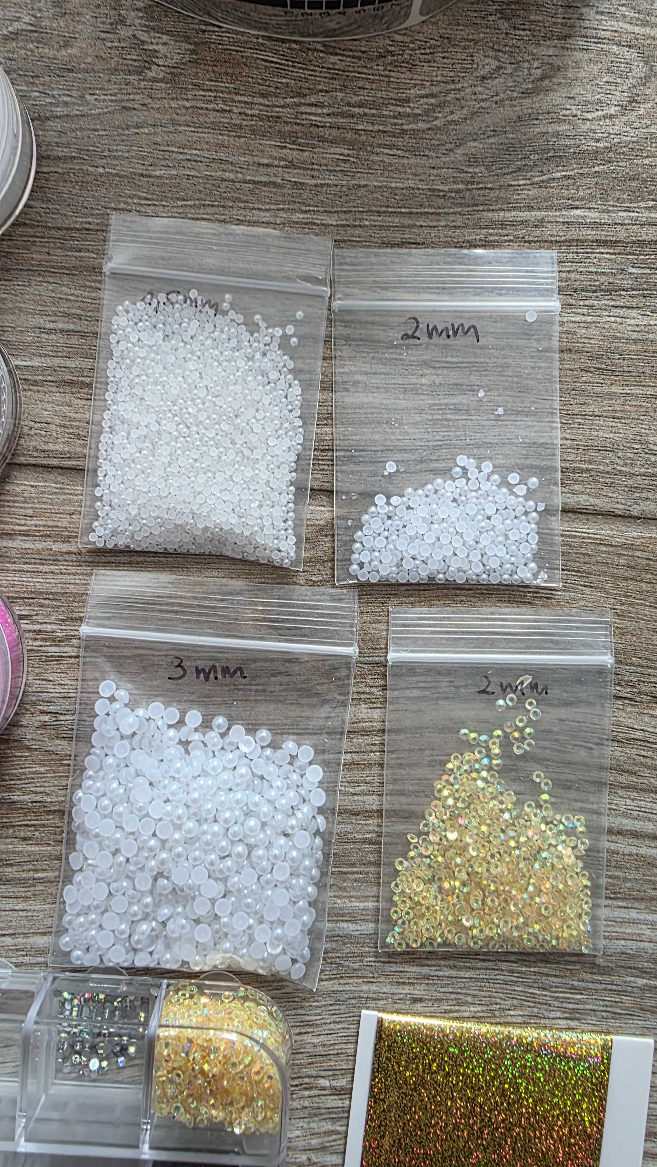 Pyłki, kameleony, brokat, cyrkonie, holo, flakes do paznokci ZESTAW