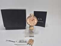 Zegarek damski armani exchange ax5328 różowe złoto używany