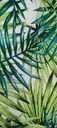 Tkanina na zasłony matowa palmy zielone szerokość 150 na metry