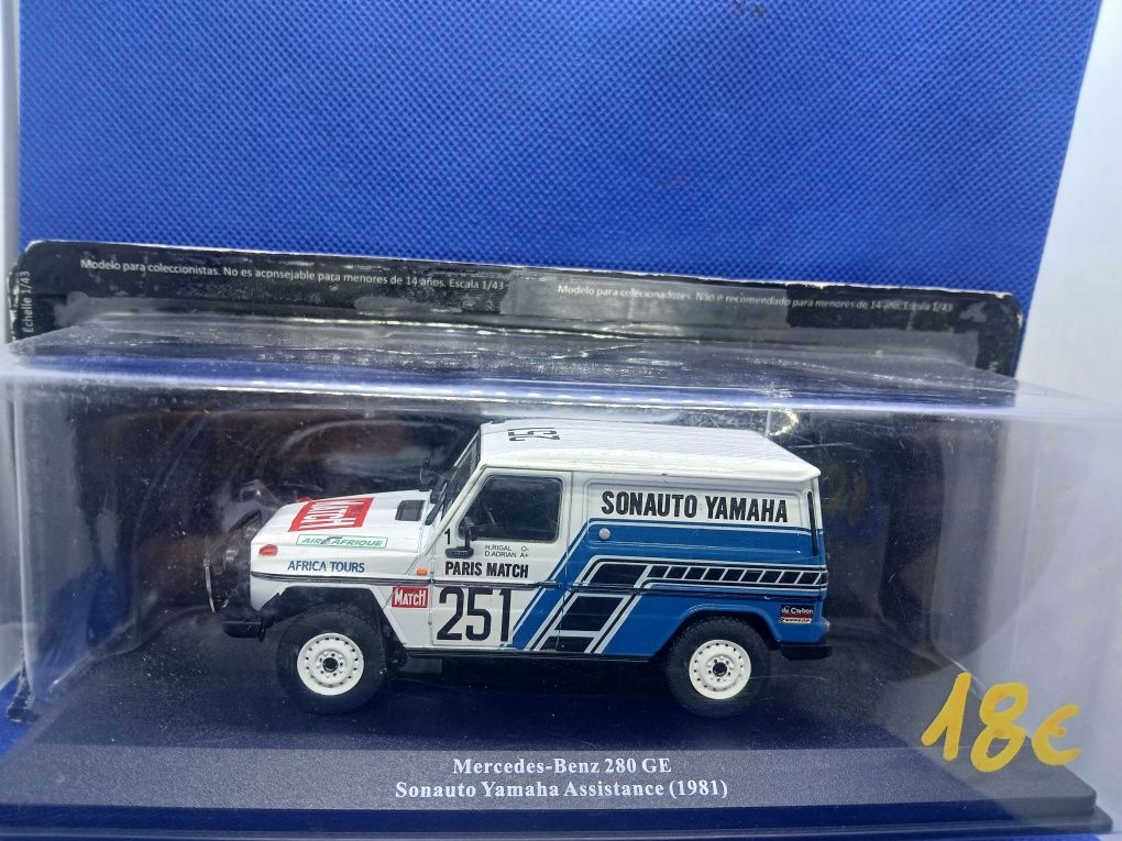 Miniaturas 1:43 Assistência Rallys 8 modelos diferentes  novas