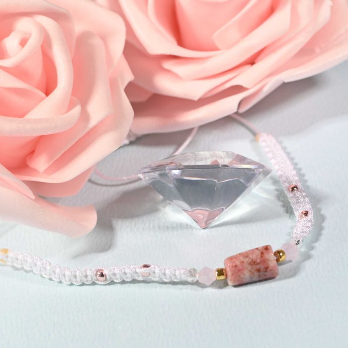 bransoletka makrama rodonit