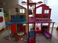 Casa grande e carro Barbie originais