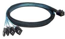 Кабель Mini SAS SFF-8643 SFF-8087 to 4X SATA Sideband