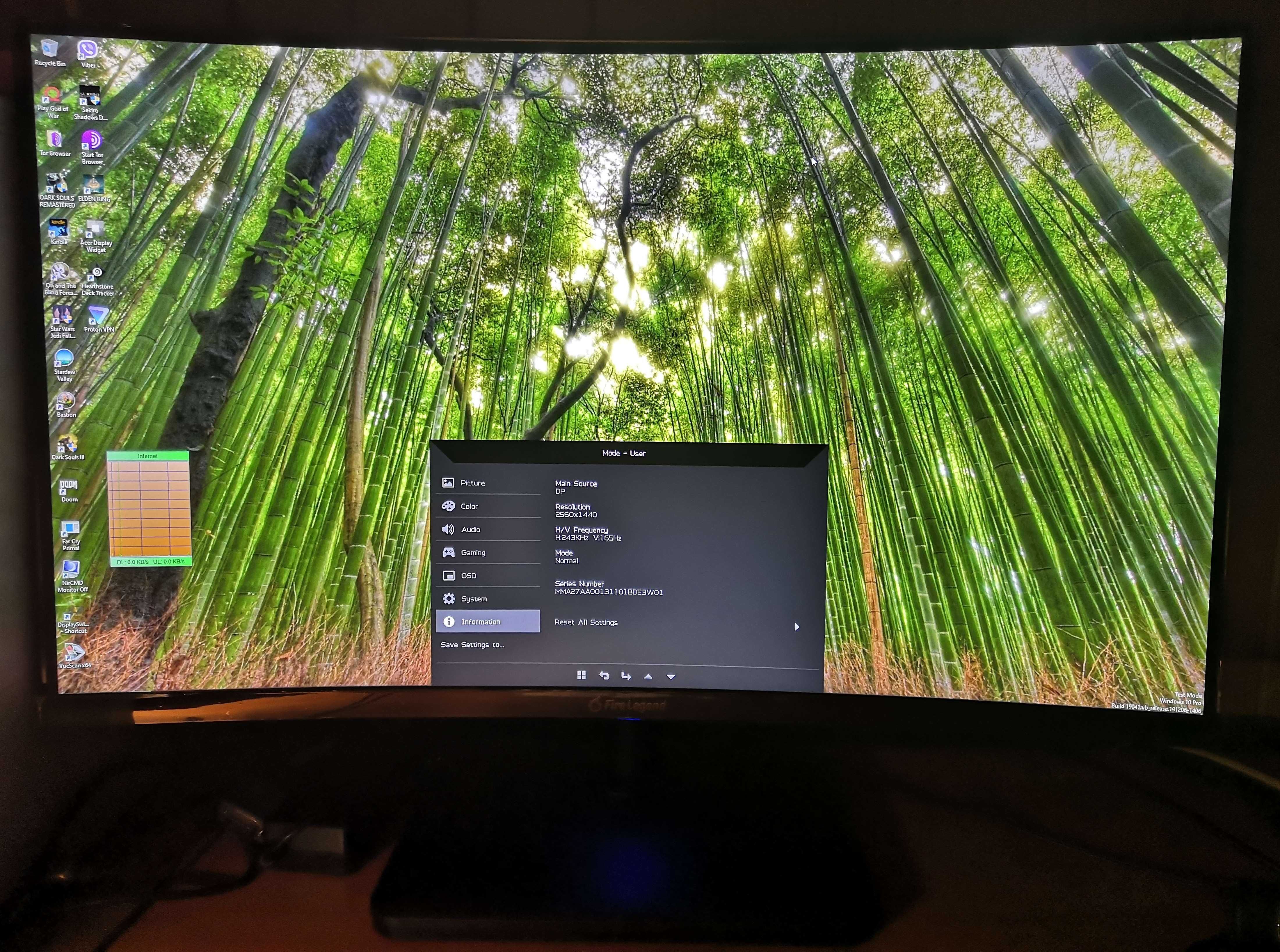 Acer Aopen 27HC5UR 2560*1440 (2K) 165Hz QHD VA Freesync 4000:1 1500R S