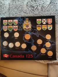 Zestaw monet Canada 125 rocznica
