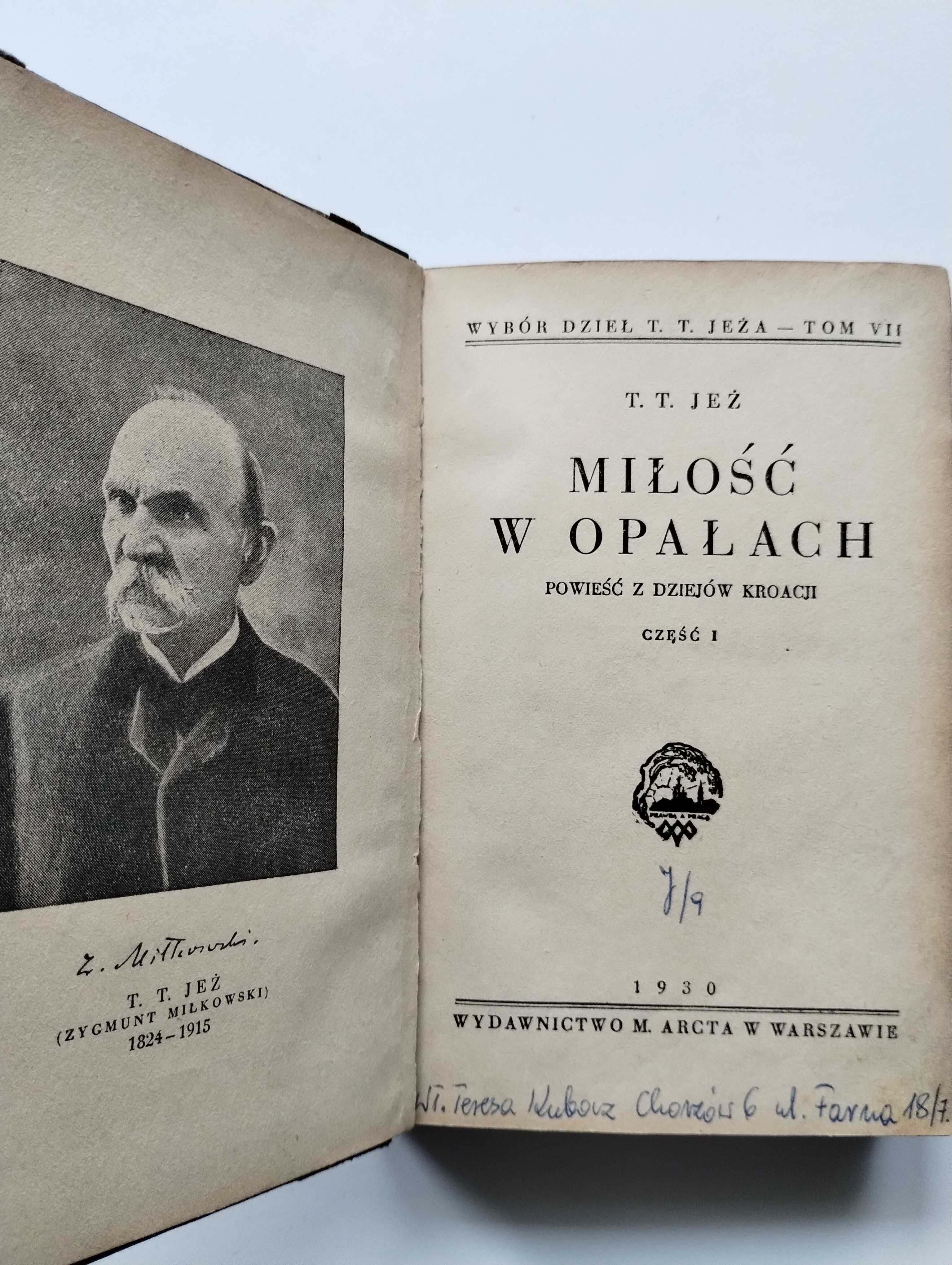 T.T. Jeż - Miłość w opałach (1930)