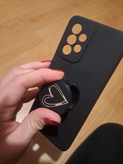 Euri case oprawka Samsung a33 5g czarna serce matowa