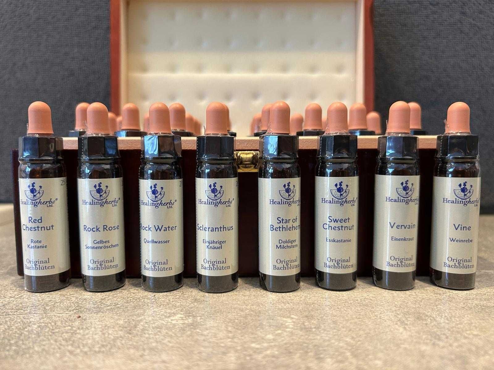 Olejki Bacha (zestaw esencji) 40 szt. x 10 ml w drewnianej skrzyneczce