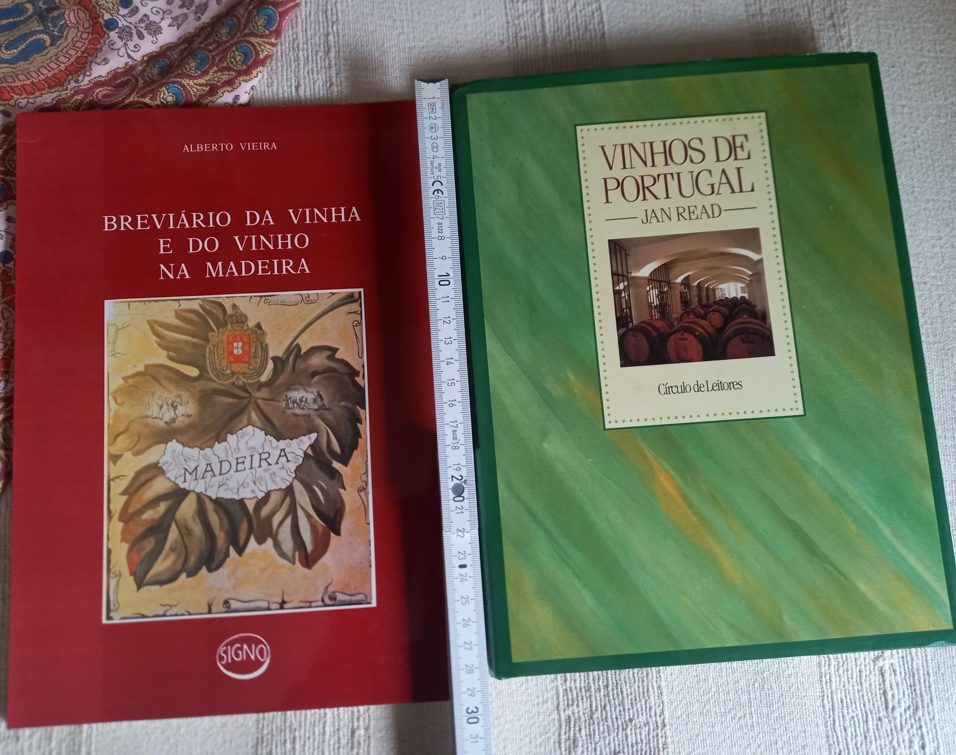 Dois livros sobre vinhos portugueses