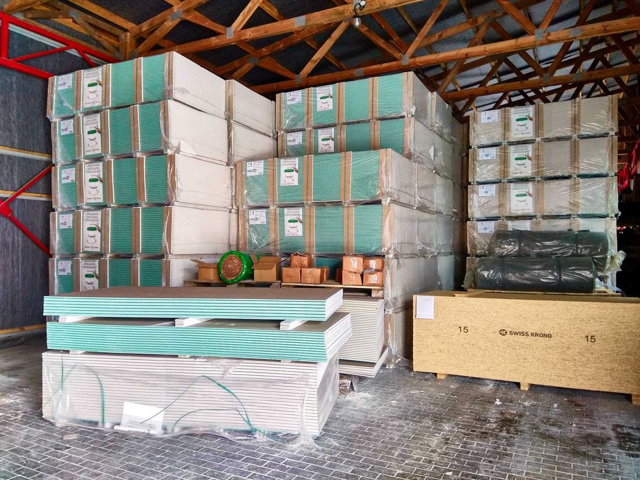 Гіпсокартон звичайний та вологостійкий, гіпсокартонні системи