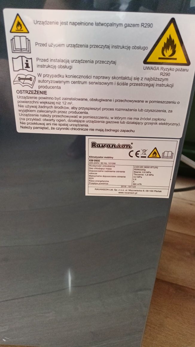 Klimatyzator Ravanson