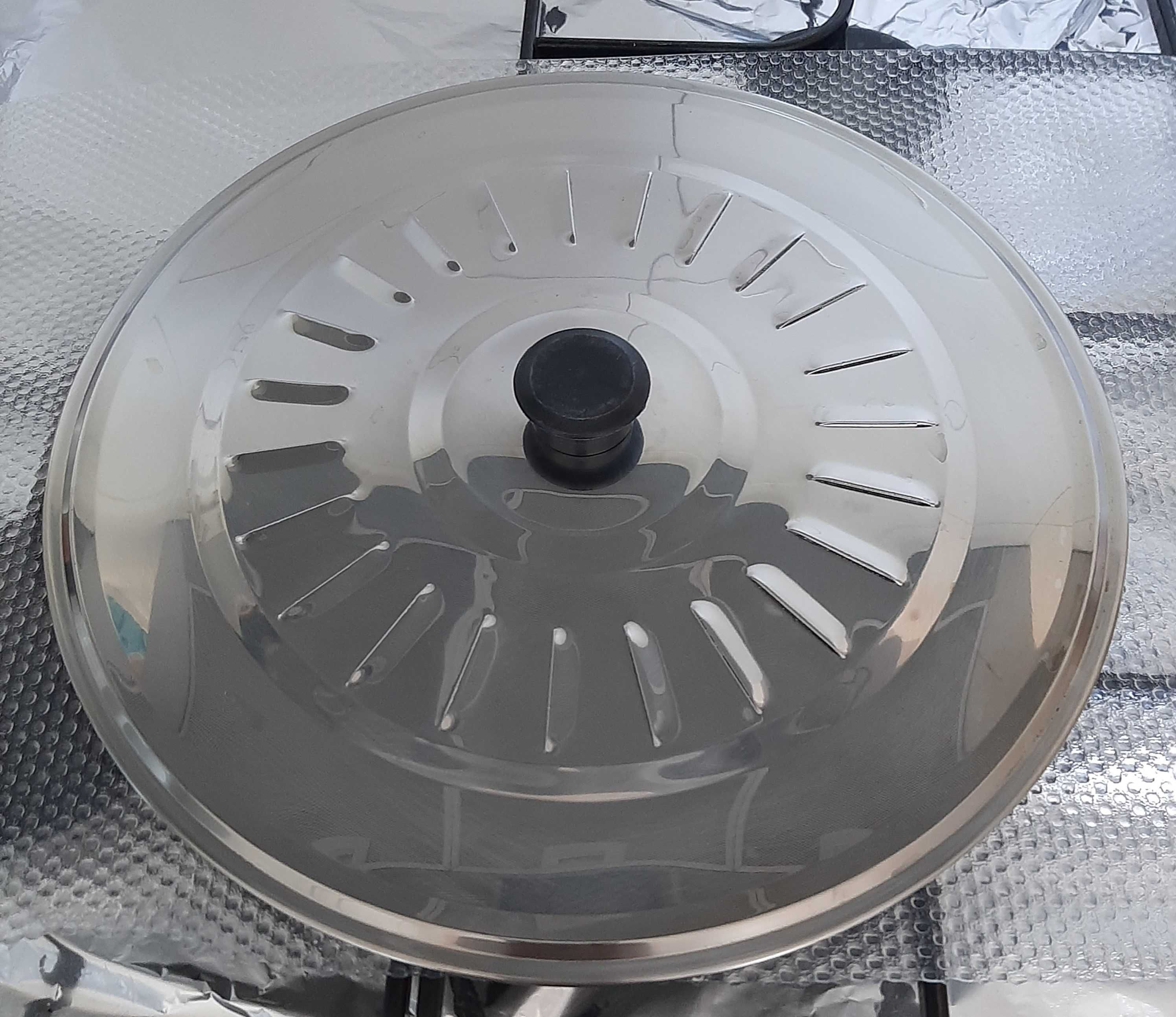 Tampa de Panela em Inox Desvaporizadora 30cm como nova