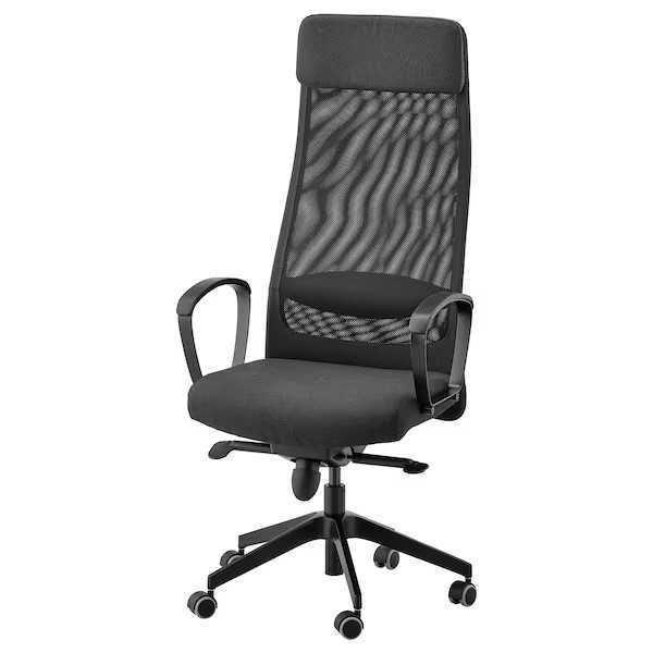 MARKUS Krzesło biurowe, Vissle ciemnoszary Ikea Nowy w kartonie
