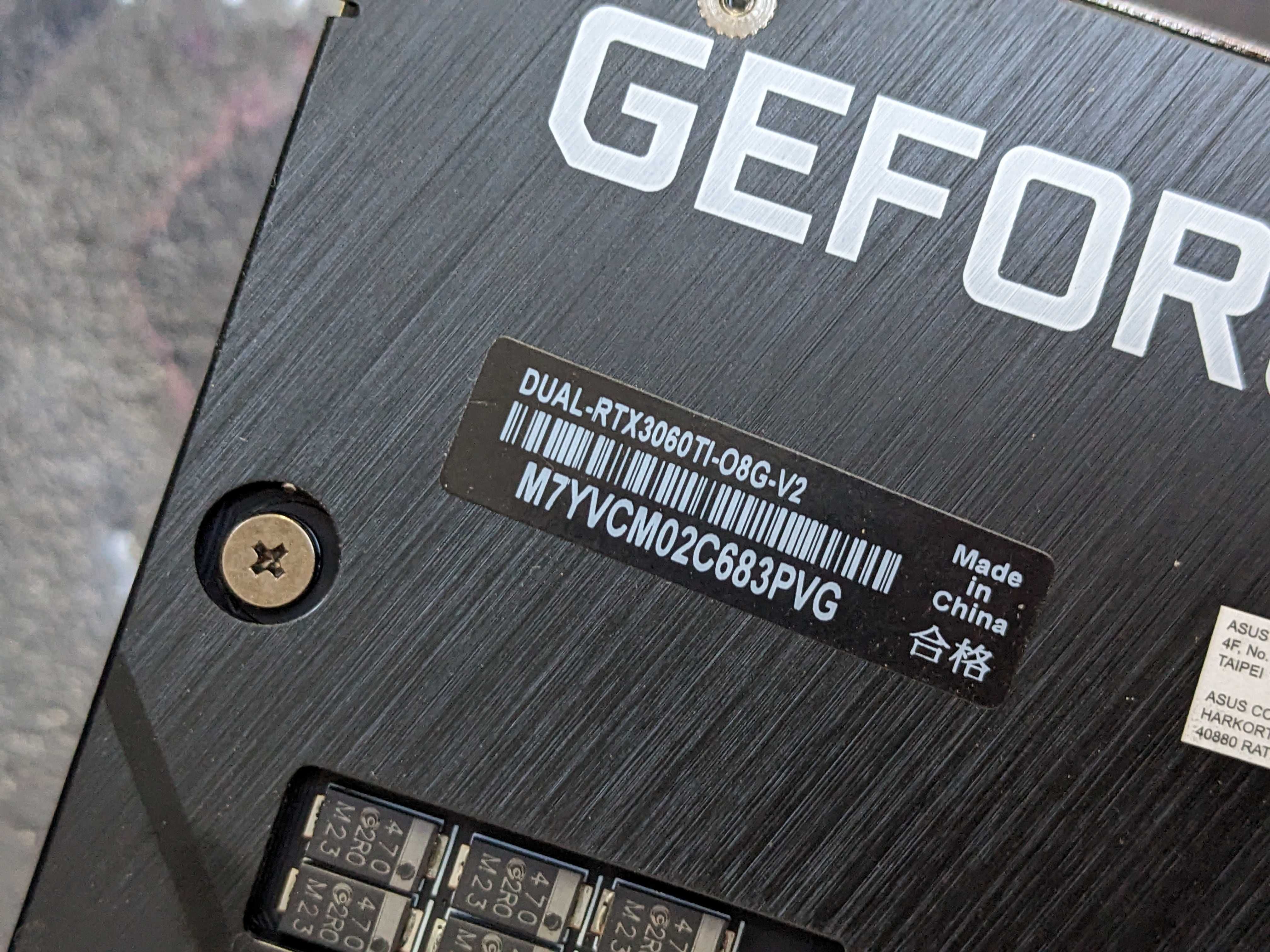 Відеокарта Asus GeForce RTX 3060 Ti Dual OC Edition V2 LHR 8GB GDDR6