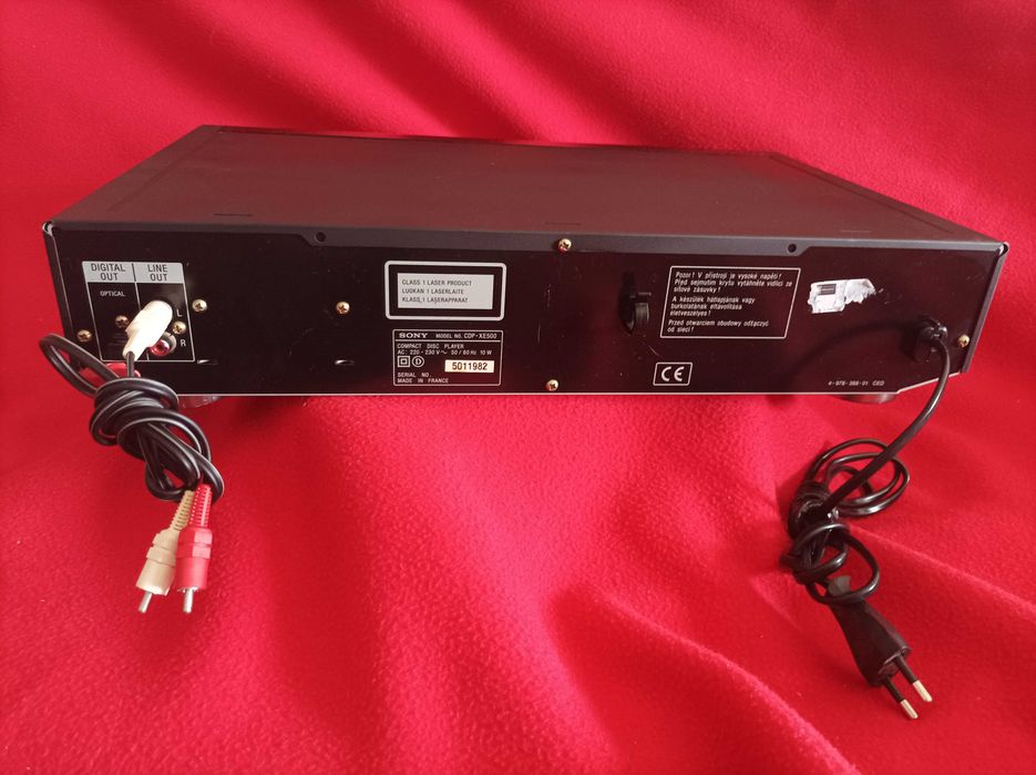 Sony CDP-XE500 -  Compact Disc Player - Com Controlo Remoto - Vintage