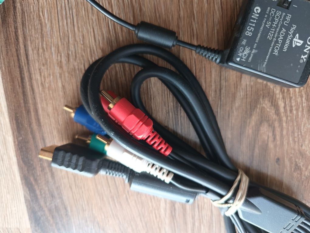 Kabel TV PlayStation PSX PS2 PS3 Sony kabel AV komponent RFU adaptor
