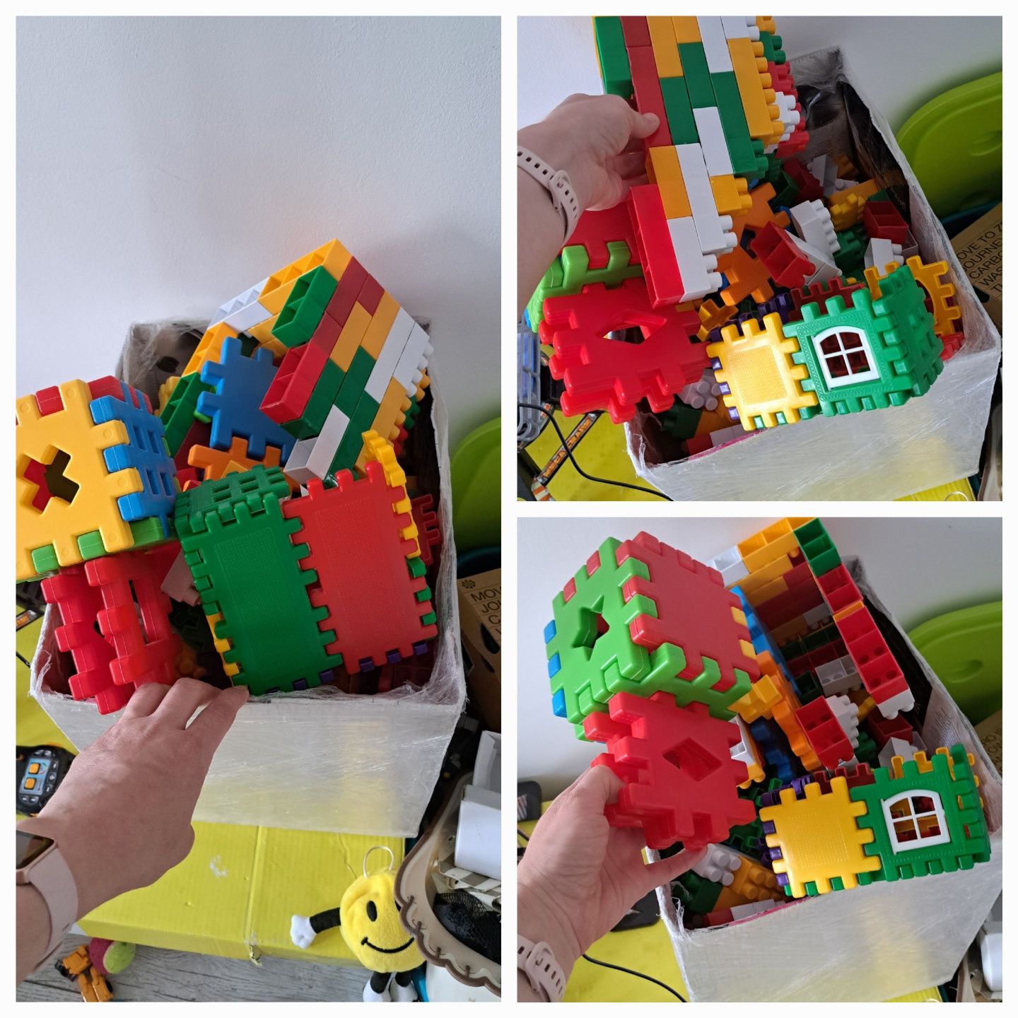 Дитячий конструктор, lego duplo, годинник,  монтесорі, залізнична кол