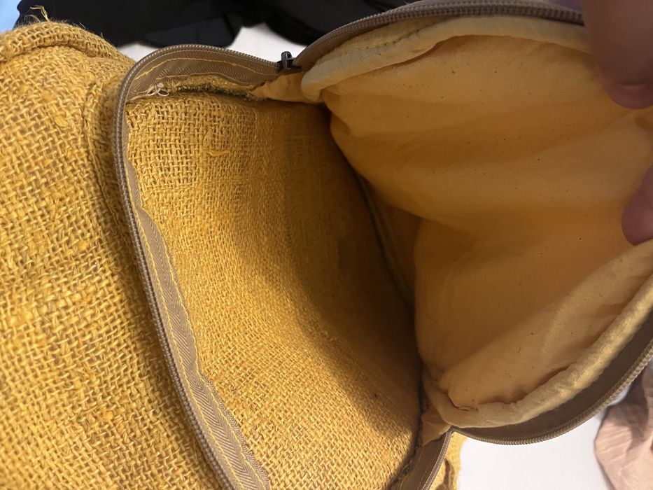 Mochila de Cânhamo Amarela