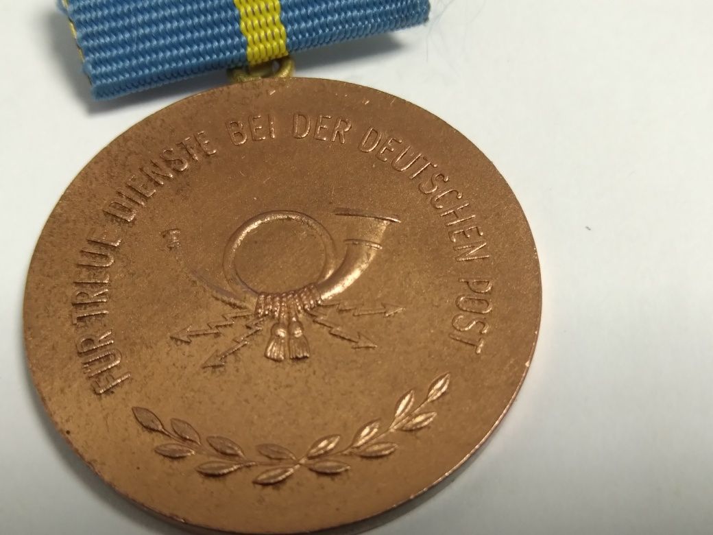 Niemcy- DDR medal za zasługi dla poczty