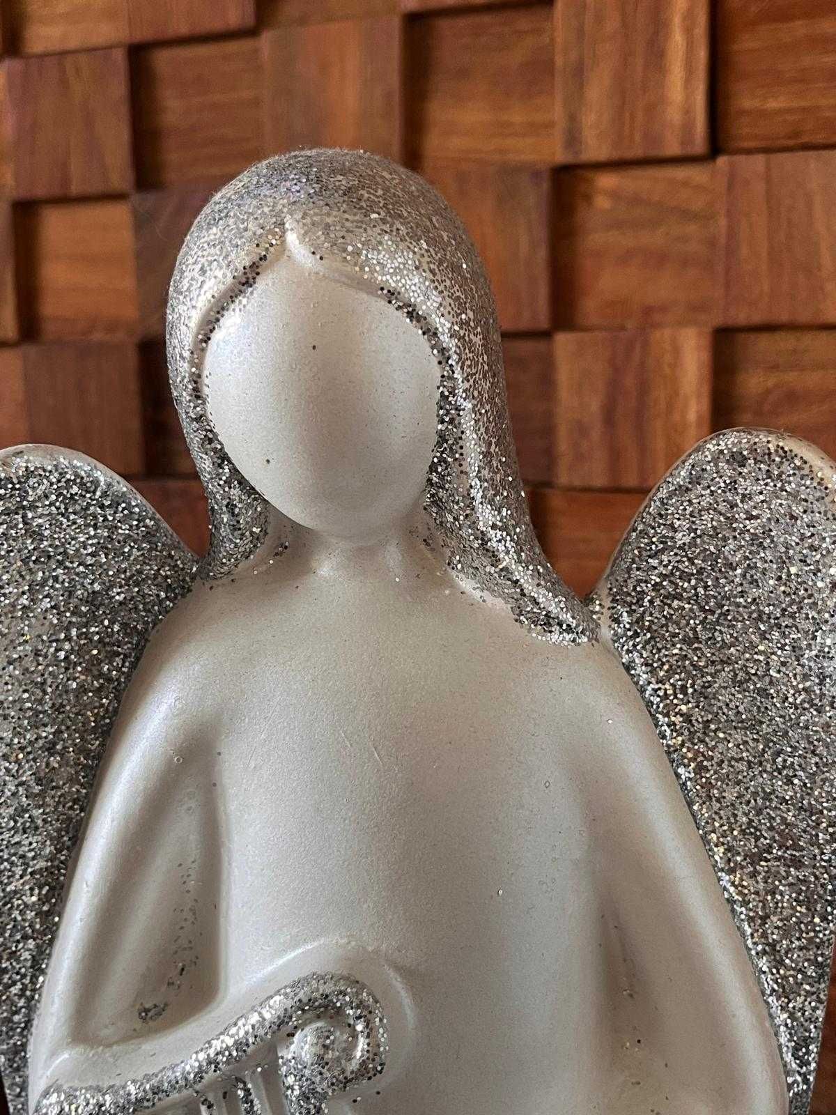 Estátua decorativa Anjo de cerâmica estilo moderno