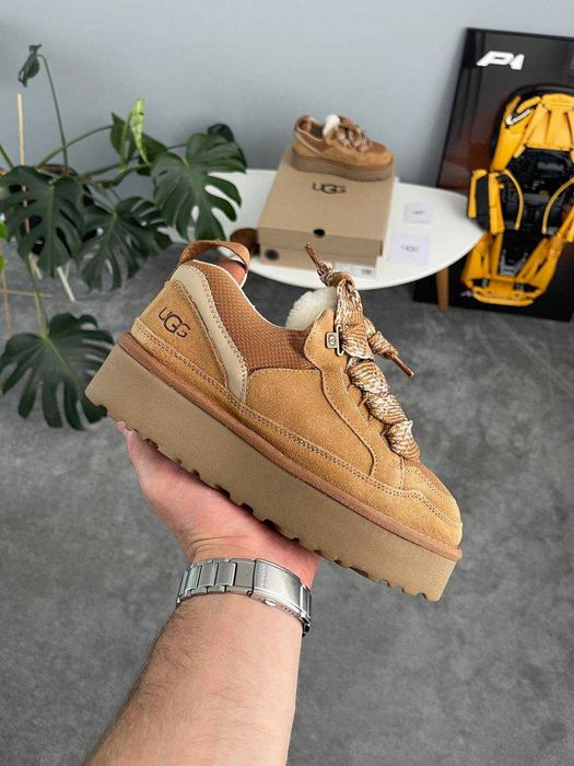 Жіночі черевики UGG Lowmel Sneaker Platform Chestnut 36-41 Топ
