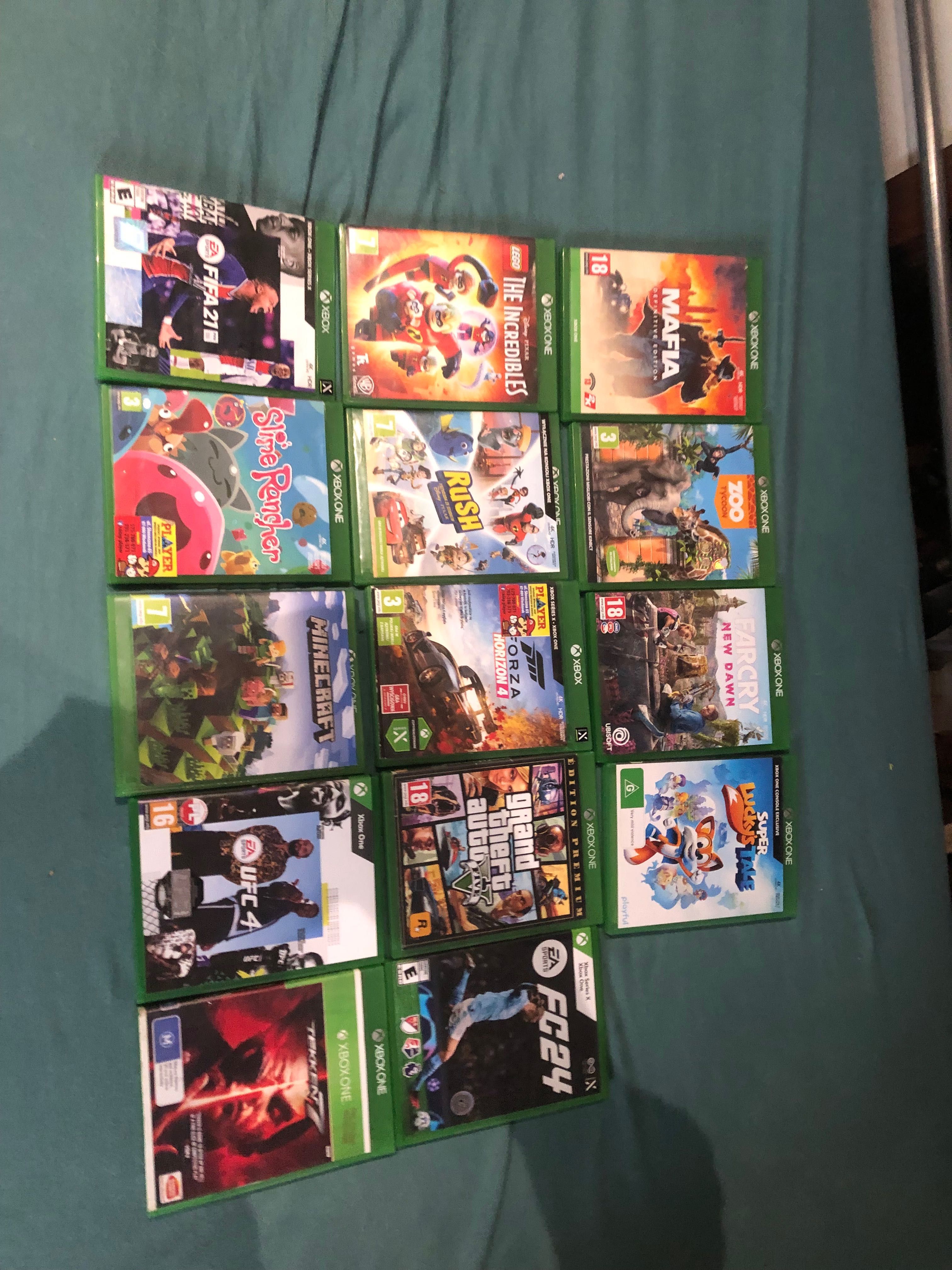 Gry Xbox one w stanie idealnym (wszystkie lub na sztuki)