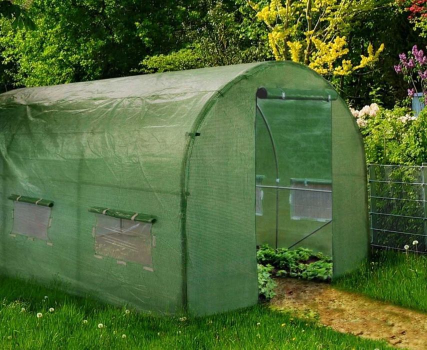 Теплиця з металевим каркасом 10м2 (4 x 2,5 х 2 м) Польща