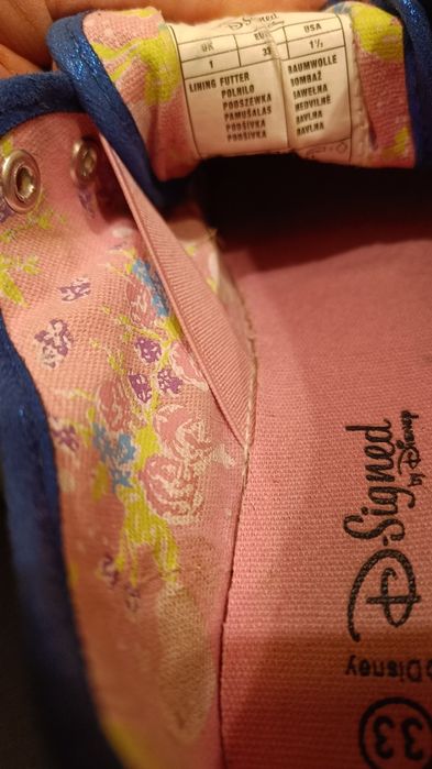 Trampki 33 w kwiaty, Violetta Disney