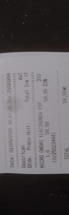 Microondas novo set 2025