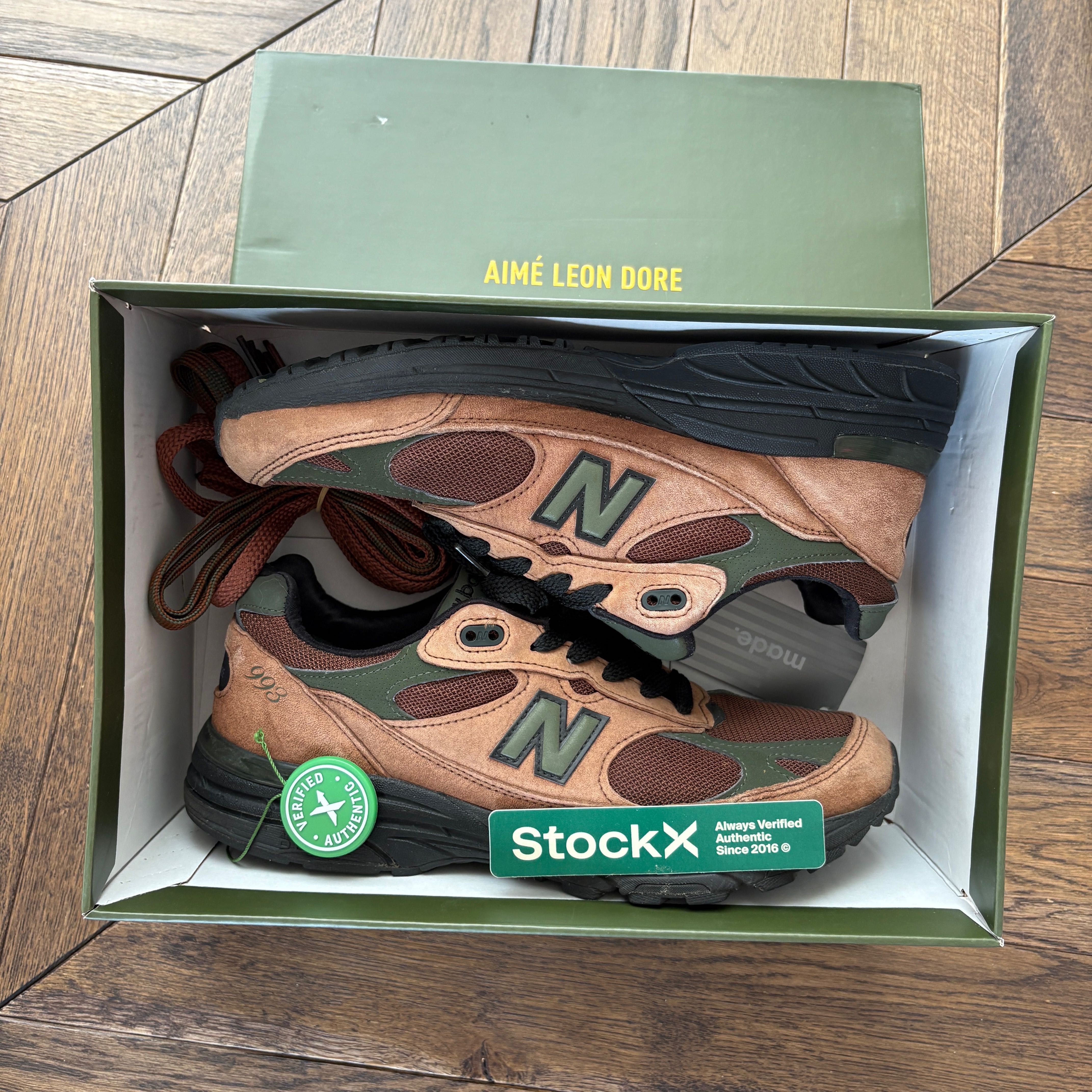 Легендарные AIMÉ LEON DORE X NEW BALANCE 993  Brown 43 рр