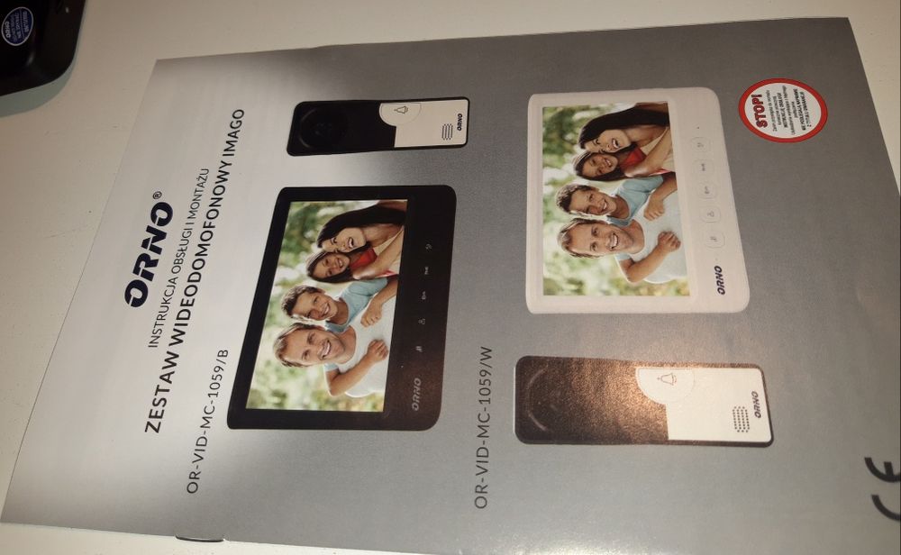 Wideodomofon bezsłuchawkowy ORNO IMAGO 7 cali OR-VID-MC-1059/B domofon