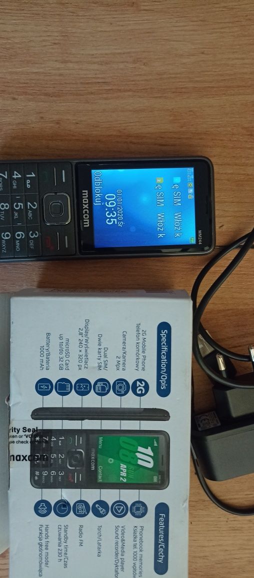 Telefon maxcom MM244 sprawny zadbany