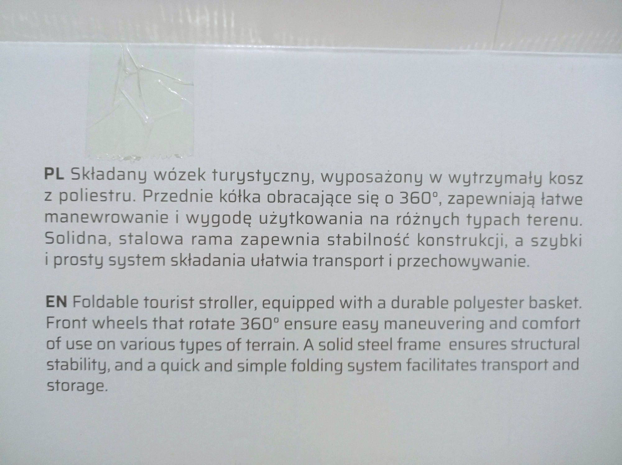 NOWY Wózek plażowy SPOKEY turystyczny, ogrodowy, na zakupy