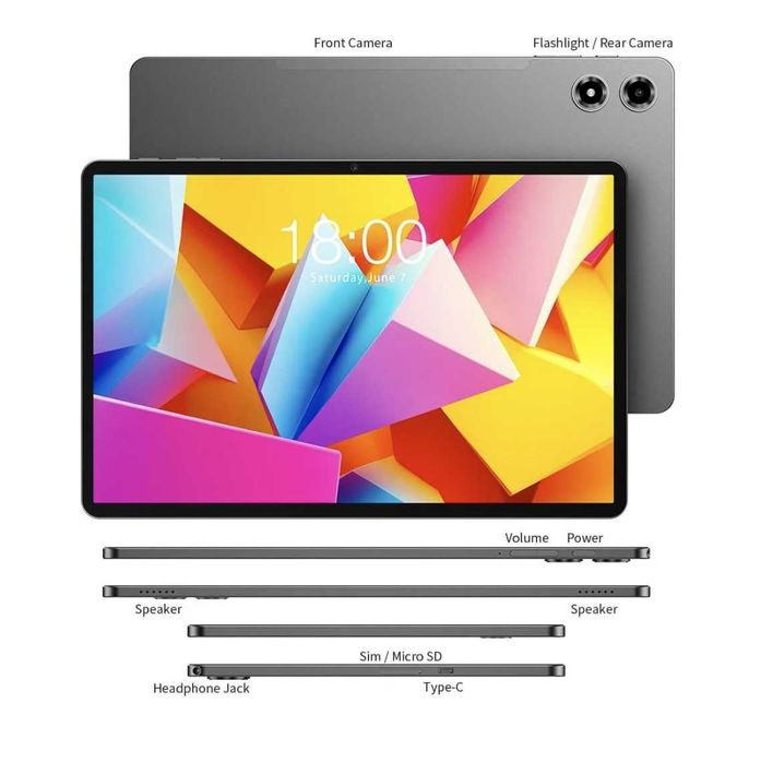 Планшет 2025 Teclast T50 Plus 11″ 120Hz, 8\256GB, Android 15, 4G LTE