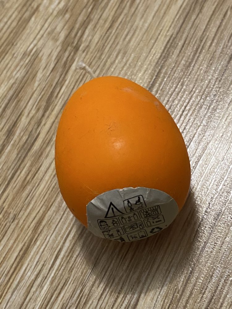 świeczka wielkanocna jajko pomaramczowe
