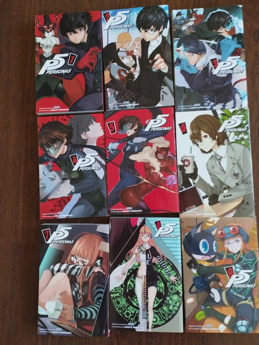 Coleção de livros Persona 5 (Volumes 1-9)
