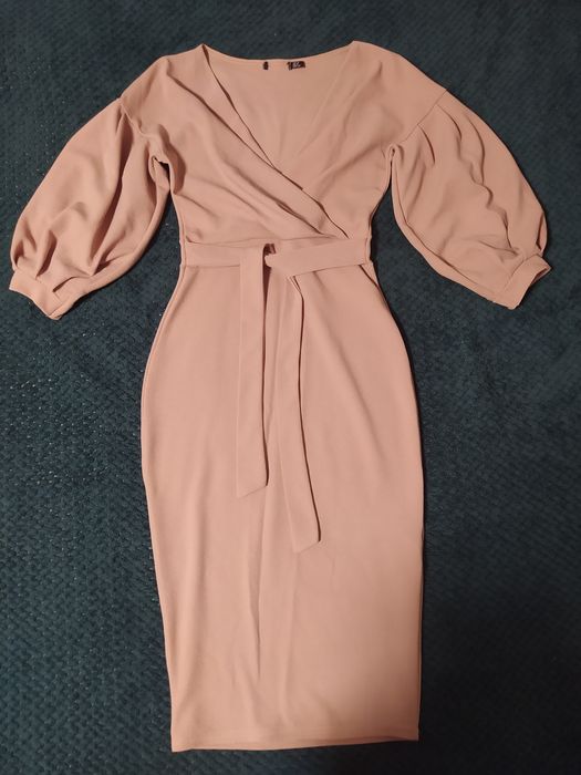 Sukienka ołówkowa brudny róż