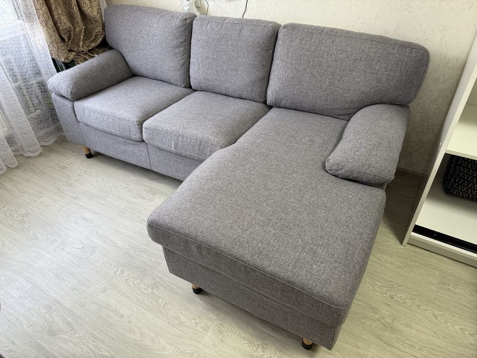 Диван кутовий GEDVED з шезлонгом сірий