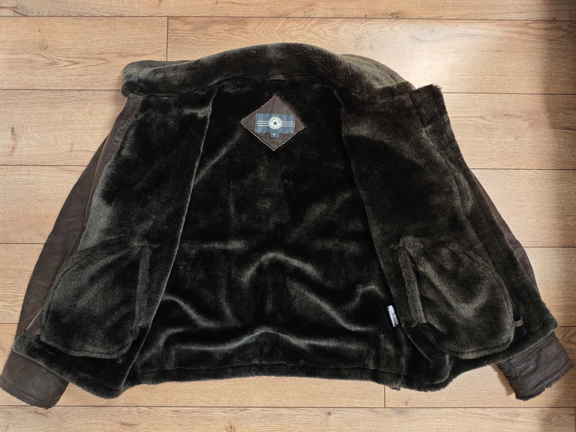 Army tex suisse 1972 р M чоловіча кор шкіряна військова куртка авіатор