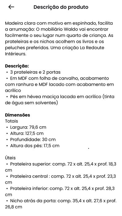 Estante arrumação Criança