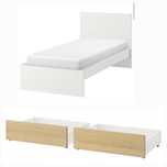 Łóżko Ikea malm 90x200 białe