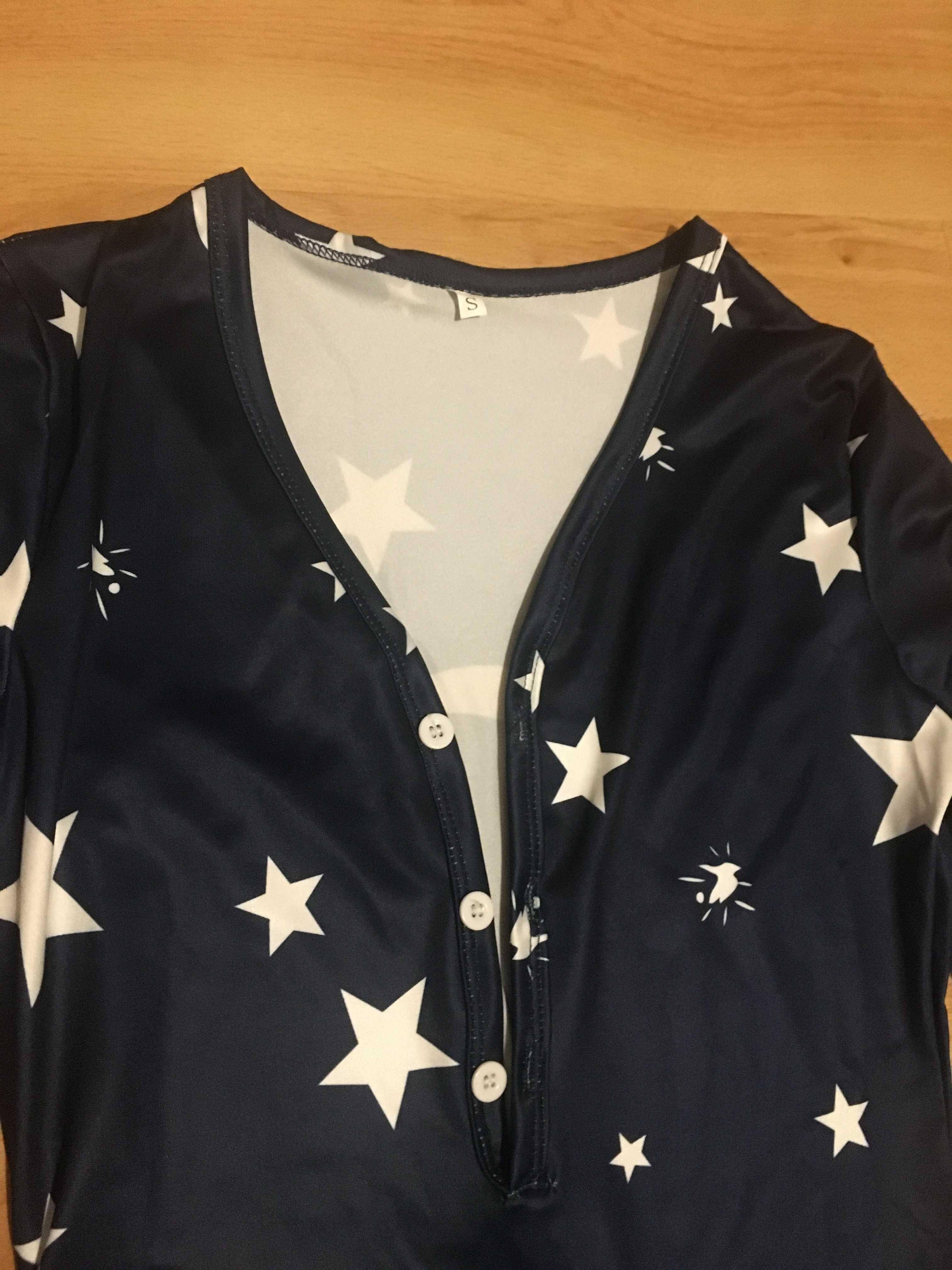 Nowa pidżama z klapką na tyłku w gwiazdki rozmiar M NOWA